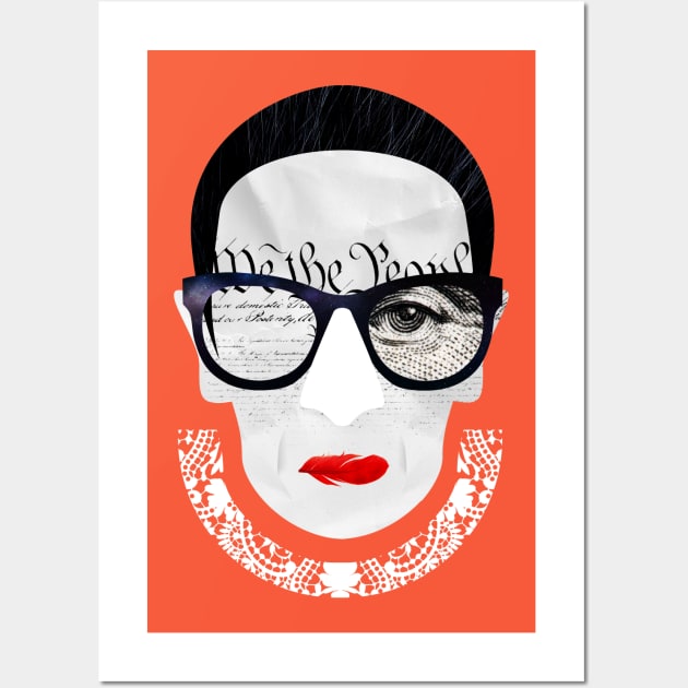 Ruth Bader Ginsburg - RBG Wall Art by ChrisPaulFarias